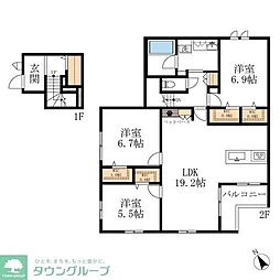 Grace Hills 八事 3LDKの間取図画像
