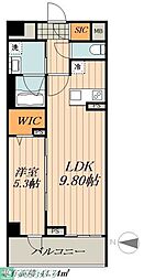 ロイヤルカーサ千種 1LDKの間取図画像