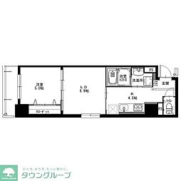 カトルセゾン金山 1DKの間取図画像