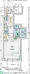 エステムコート名古屋千種グレイス 1Kの間取図画像