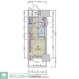 プレサンス上前津ディアシス 1Kの間取図画像