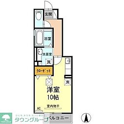 プランドール ワンルームの間取図画像