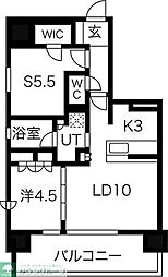 ミュプレ上前津 1SLDKの間取図画像