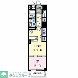 リフレスタ吹上 1LDKの間取図画像