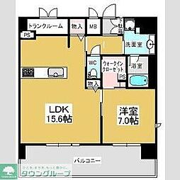 エスペランサ葵 1LDKの間取図画像