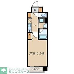 RESIDENCIA尾頭橋駅前 1Kの間取図画像