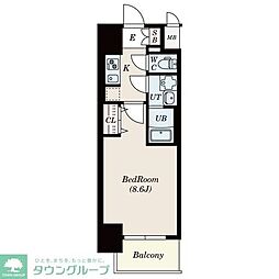 S-RESIDENCE金山WEST 1Kの間取図画像