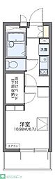 レオパレスきぼう 3階1Kの間取り
