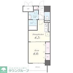 JR東海道本線 尾頭橋駅 徒歩4分の賃貸マンション 5階1DKの間取り