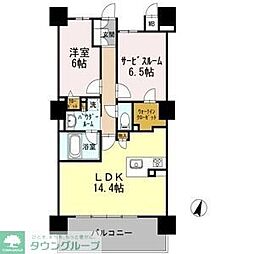 名古屋臨海高速あおなみ線 ささしまライブ駅 徒歩5分の賃貸マンション 8階1SLDKの間取り