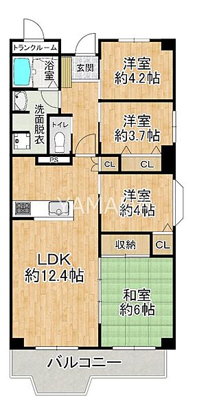 間取りを拡大表示