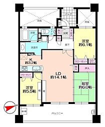 間取図画像 3LDK