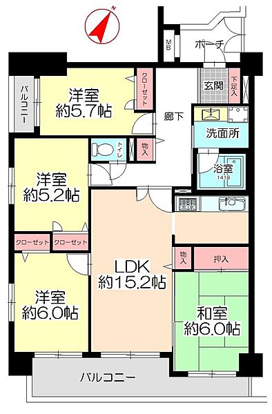 間取りを拡大表示