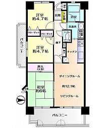 間取図画像 3LDK