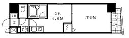 エスリード河原町第3 1DKの間取図画像
