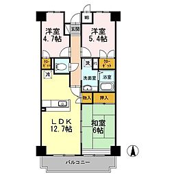 サンシャイン湘南 3LDKの間取図画像