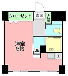 ラフィントール湘南 ワンルームの間取図画像