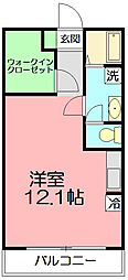プレセンス.K ワンルームの間取図画像