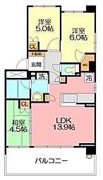パークアクシス大船 3LDKの間取図画像