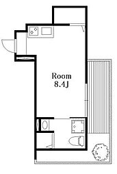 The Terrace湘南鵠沼 ワンルームの間取図画像