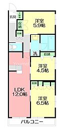 間取図画像 3LDK