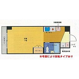 エストレージャ湘南 ワンルームの間取図画像