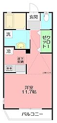 ティアレ湘南 ワンルームの間取図画像