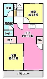 間取図画像 2LDK