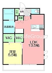 アクアシティ湘南 1LDKの間取図画像