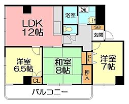 アルテール湘南57田中ビル 3LDKの間取図画像