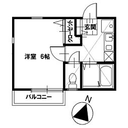 間取図画像 1K