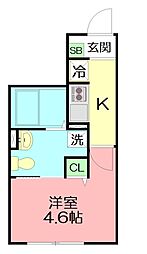 INsideGroveEVE 1Kの間取図画像