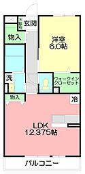 間取図画像 1LDK