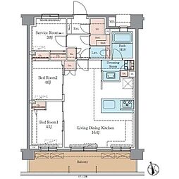 間取図画像 2SLDK