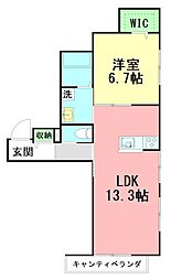 間取図画像 1LDK