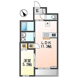 間取図画像 1LDK