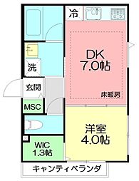 間取図画像 1DK