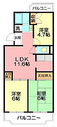 間取図画像 3LDK