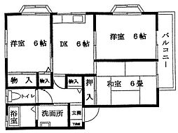 間取図画像 3DK
