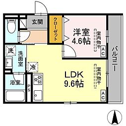 間取図画像 1LDK