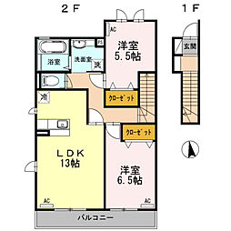 間取図画像 2LDK