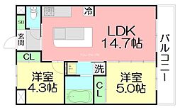 間取図画像 2LDK