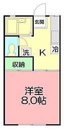 間取図画像 1K