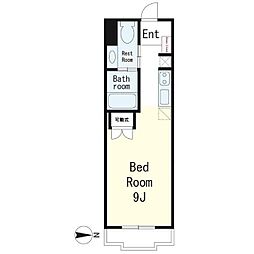 アイビー壱番館 ワンルームの間取図画像