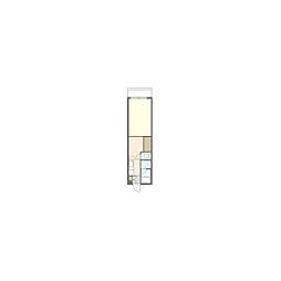 アメニティー湘南 1Kの間取図画像