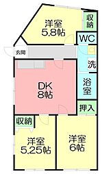 アールズコート 3LDKの間取図画像