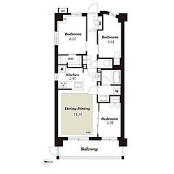 間取図画像 3LDK