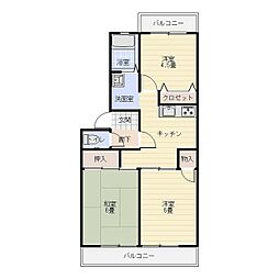 湘南エミネンス 3DKの間取図画像