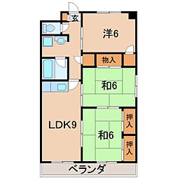 ル・プランK弐番館 3LDKの間取図画像