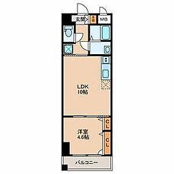 雅ビル 1LDKの間取図画像